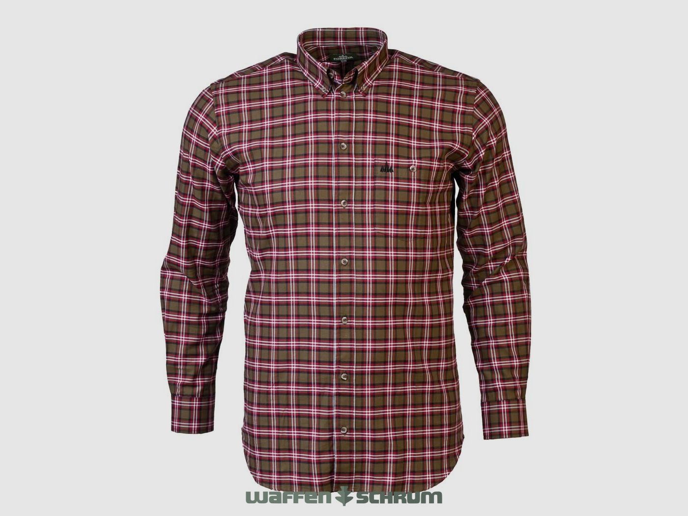 Foresta shirt olive checkered