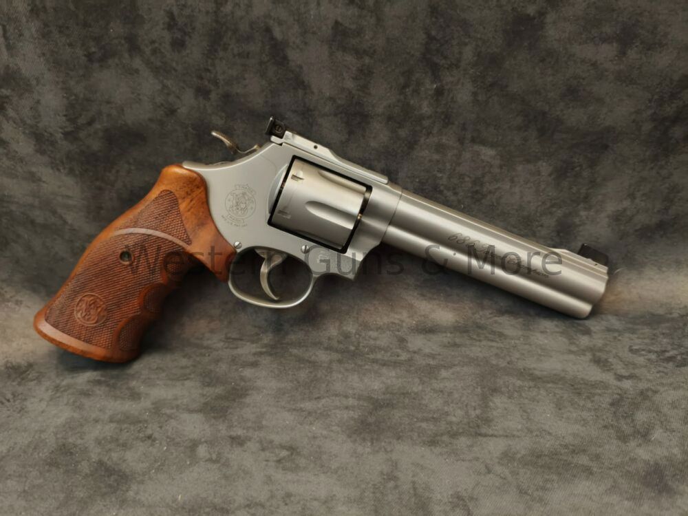 Smith & Wesson S&W 686-6 Target Champion Stainless matt 6" Kal.357Mag.