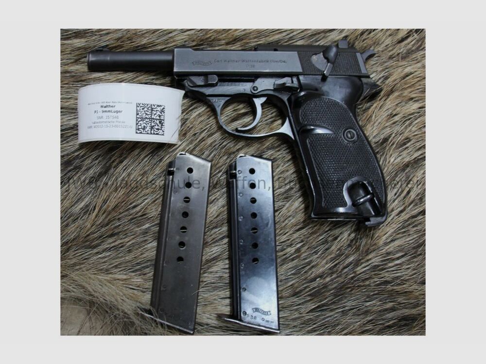 Walther P38 mit Original-Karton und 2 Magazinen 9mmLuger