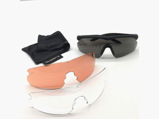 Swiss Eye Schießbrille Trap und Skeet Brille Raptor mit Wechselgläsern