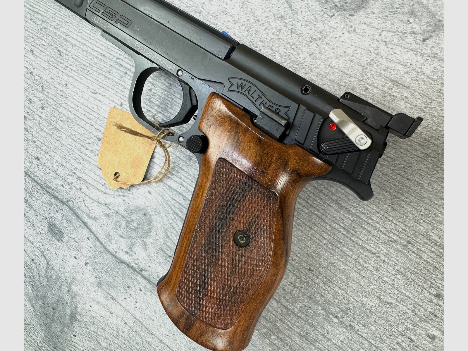 Broń pokazowa Carl WALTHER CSP Dynamic .22lr z regulowanym spustem meczowym pistolet sportowy