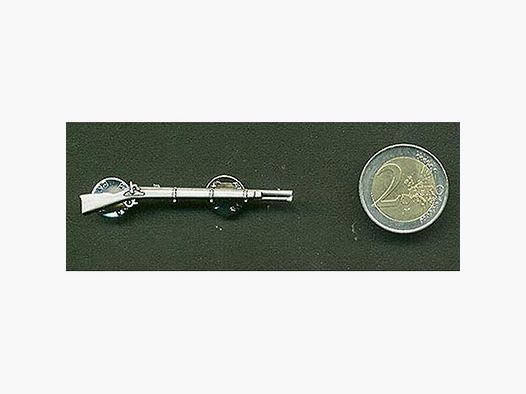 Vorderlader-Muskete als Metall-Anstecker