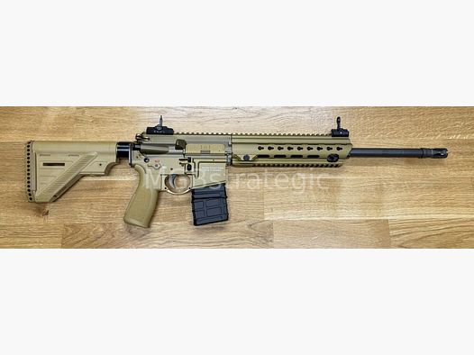 Heckler & Koch MR223 A3 Slim-Line 16,5" Lauf - halbautom. Büchse .223Rem Farbe sandfarben RAL8000 - System HK416 - sportlich zugelassen!