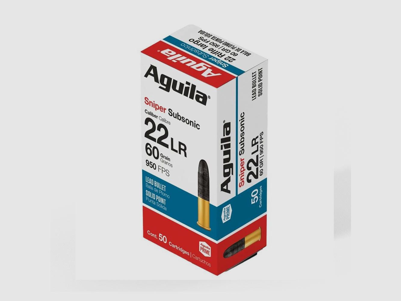 AGUILA .22 LR SNIPER SUBSONIC 60 GRAIN, afbeelding 1 van 2