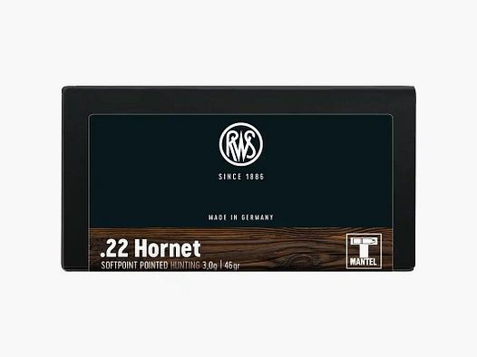 RWS .22 Hornet TMS 46gr - 20 Stk.
