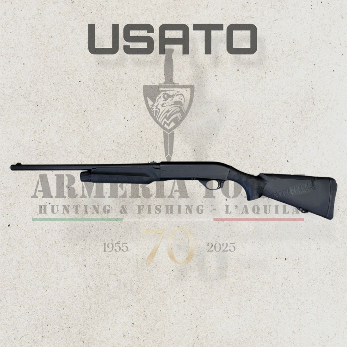 USATO – FUCILE SEMIAUTOMATICO – BENELLI MOD. M2 cal. 12, immagine 4 di 5