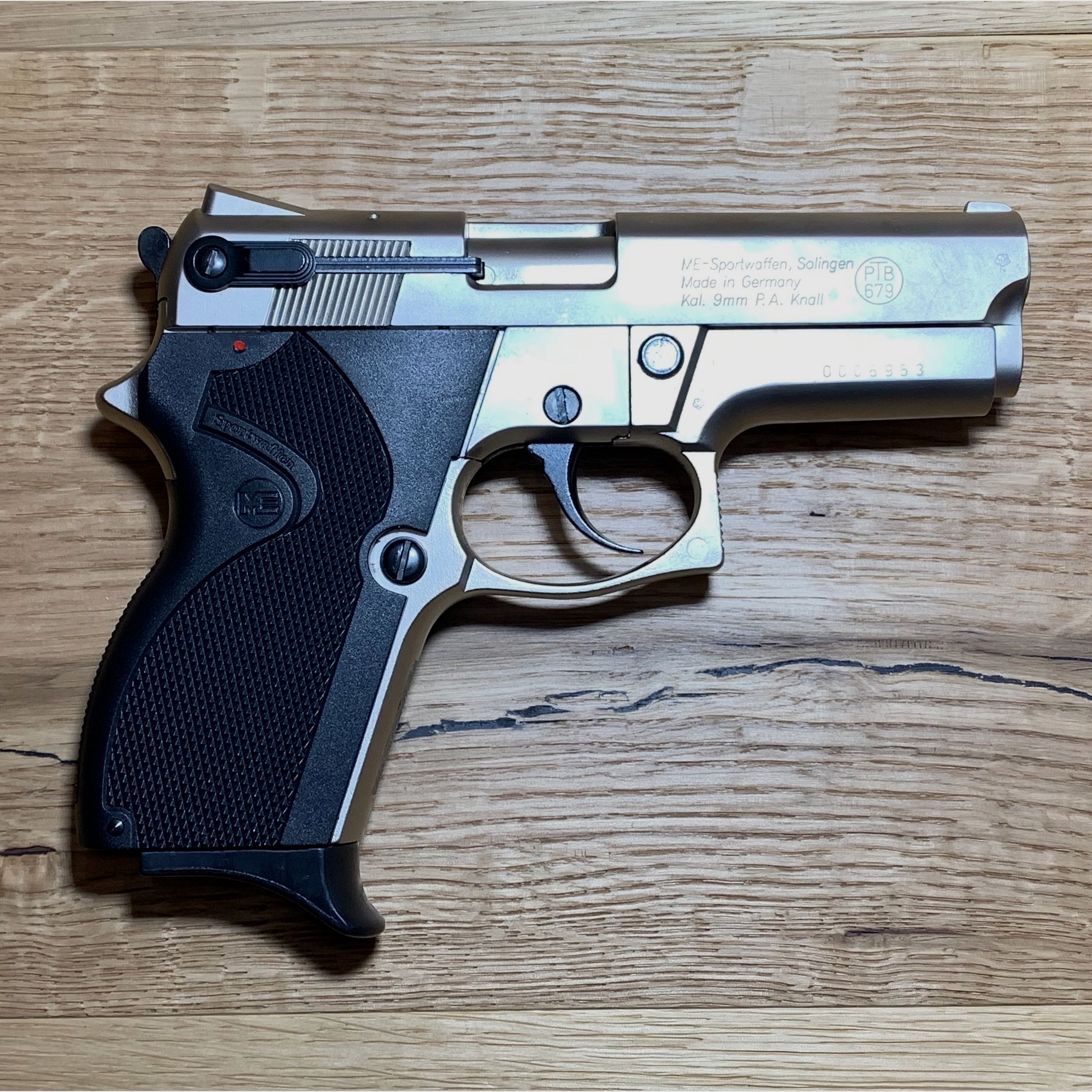 ME 69 Springfield (Mini Para) Pistolet de signalisation, finition mate, 9mm P.A.K., (réplique de S&W Mini Gun)