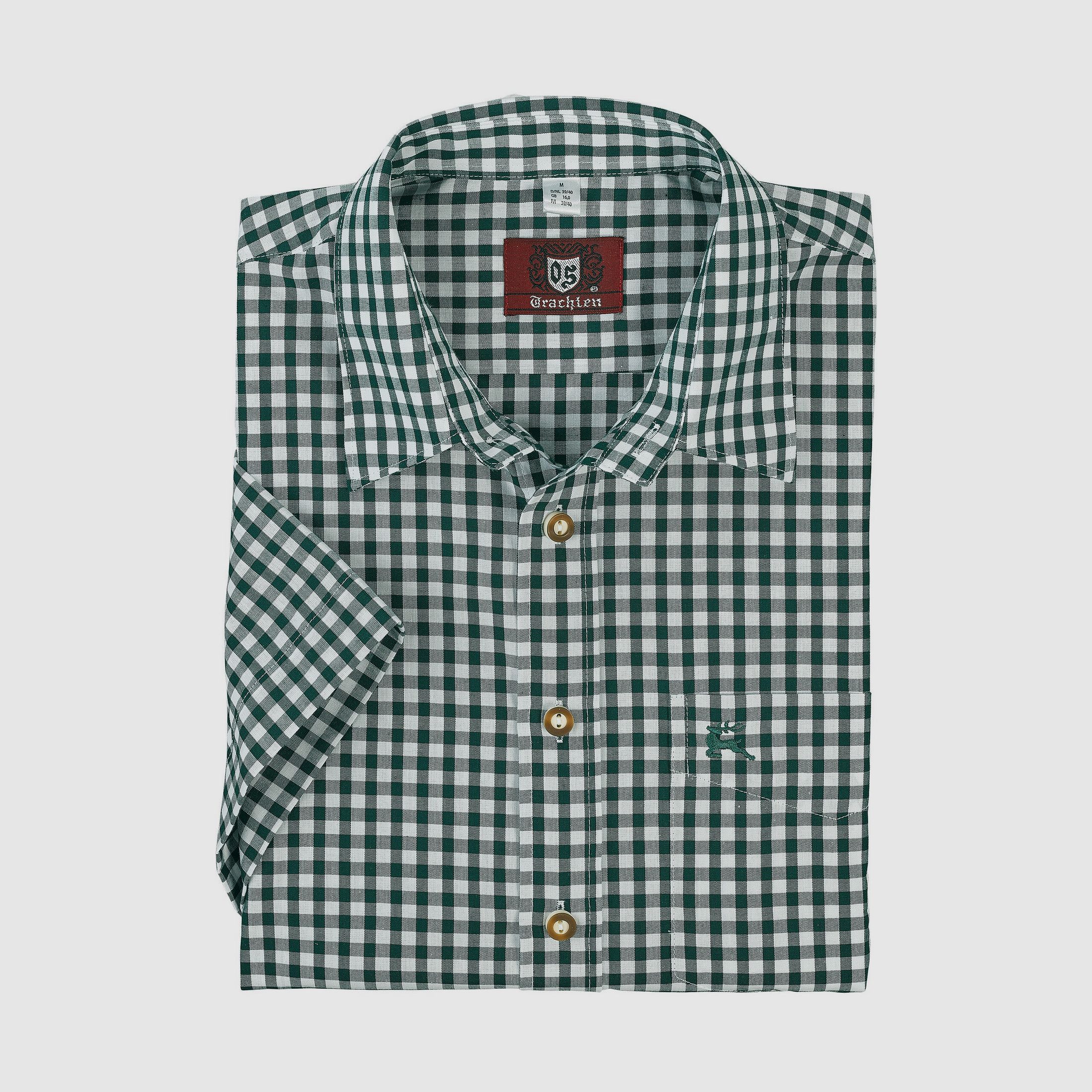 OS-Trachten Camicia a Maniche Corte da Uomo