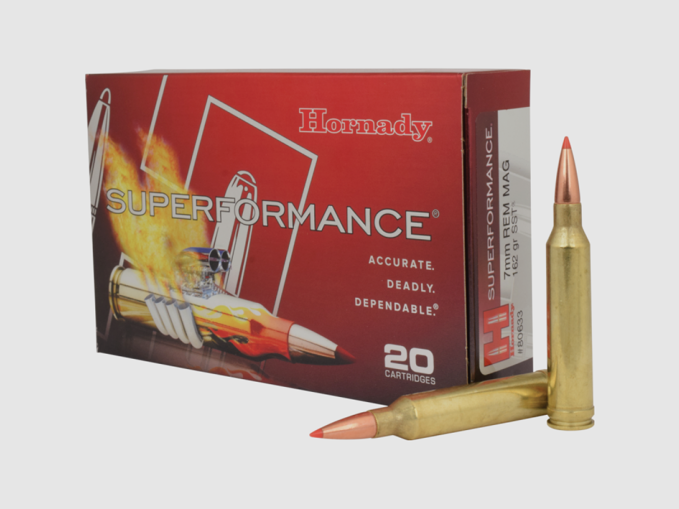 7mm Rem Mag Hornady SUPERFORMANCE® 162 gr SST® VE20