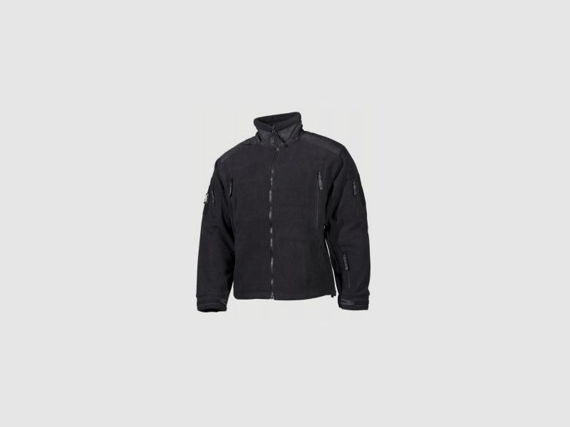 MFH FLEECEJAKNA "HEAVY STRIKE" - CZARNY