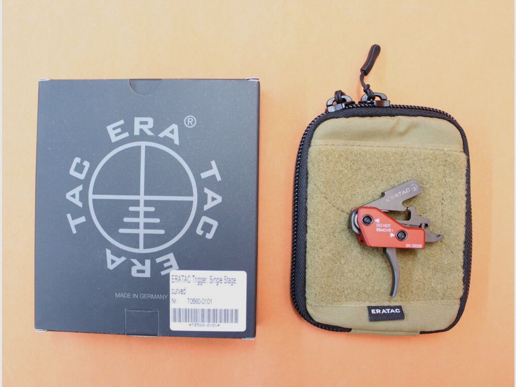 ERATAC AR-15 Umschaltbarer Sportabzug ERATAC Trigger Curved Single Stage (10/ 15 N) , z.B. Aim15/ OA-15