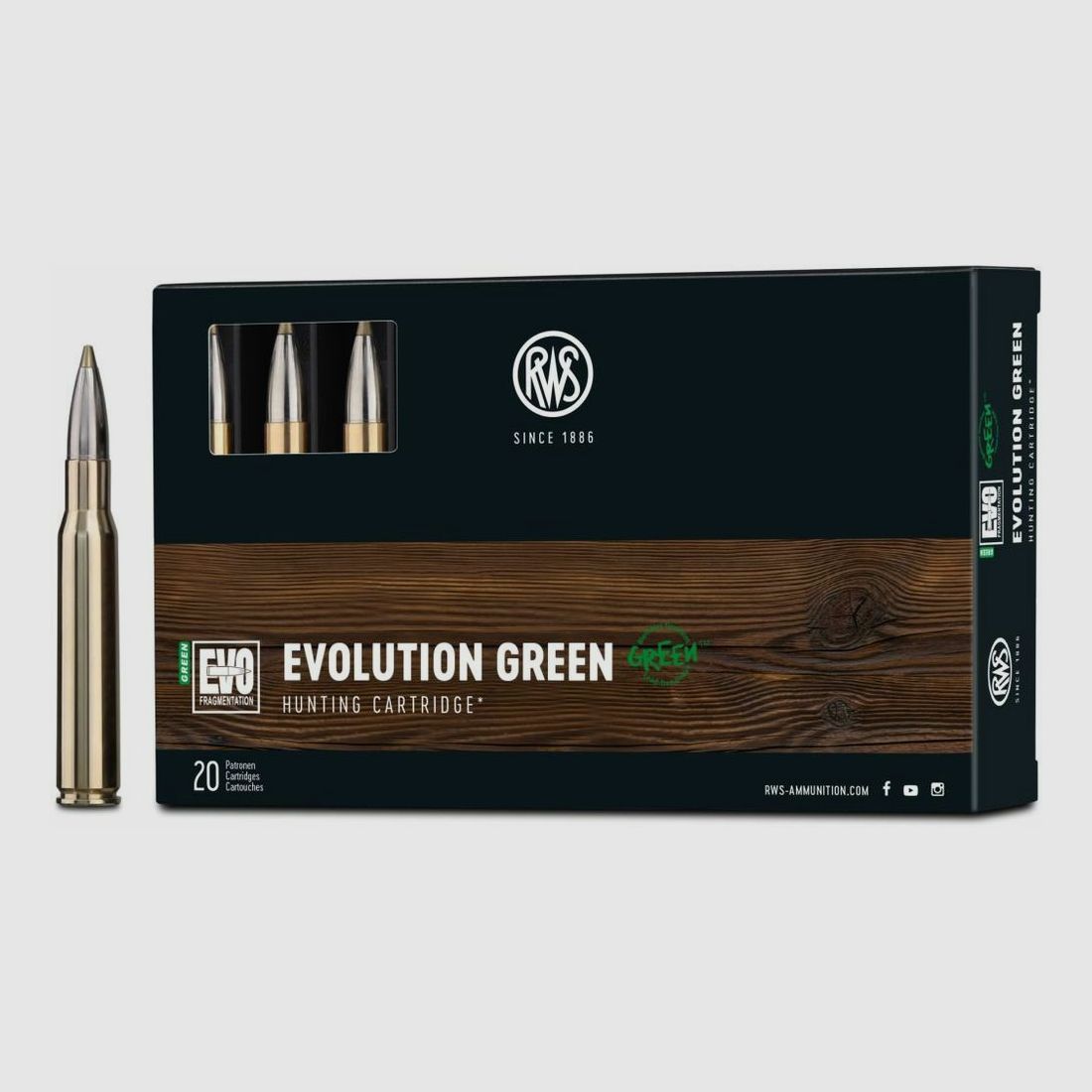 RWS EVO GREEN 9g/139grs - 20er