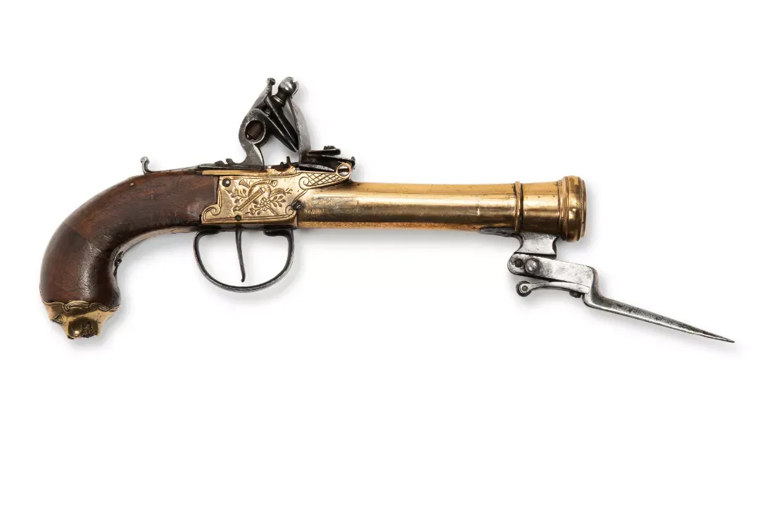 Pistola de pedernal Tromblon Antiguo, imagen 6 de 6