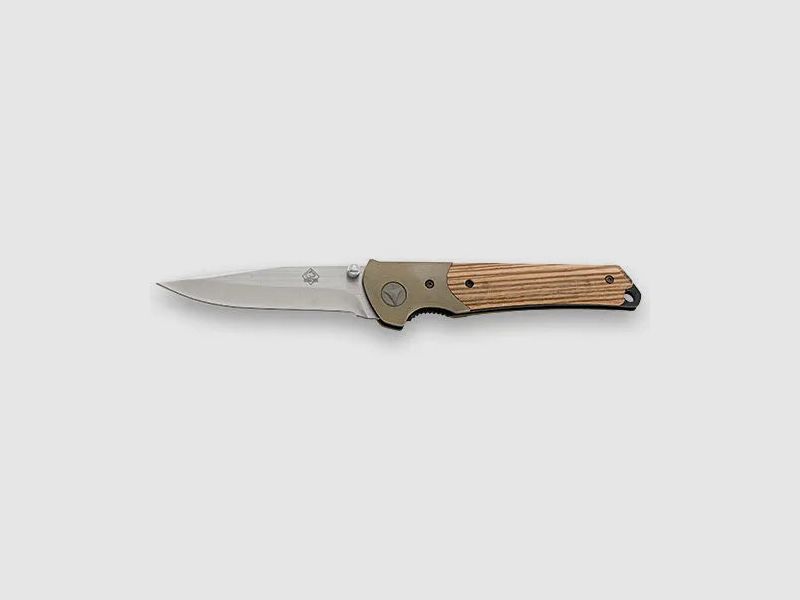 Cuchillo plegable PUMA TEC (acero al carbono D2/Zebrano)