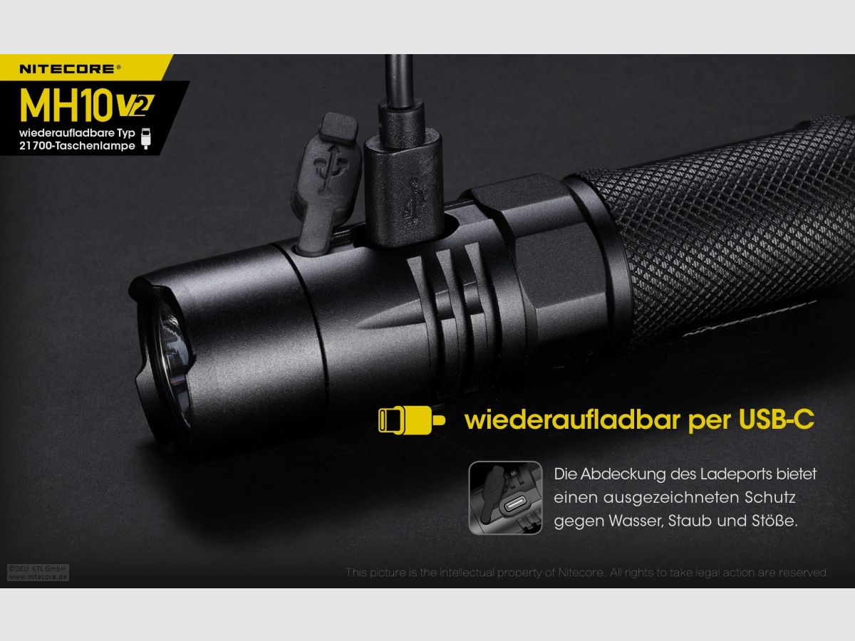 Nitecore MH10V2 Taschenlampe MH10 V2 1200 Lumen