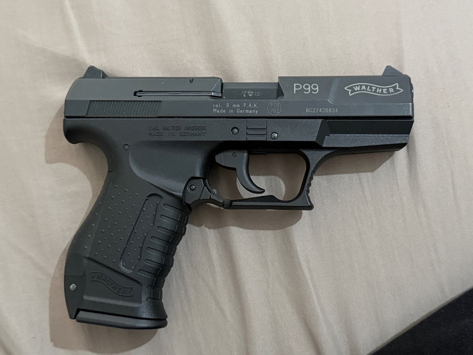 Walther P99 blank firing