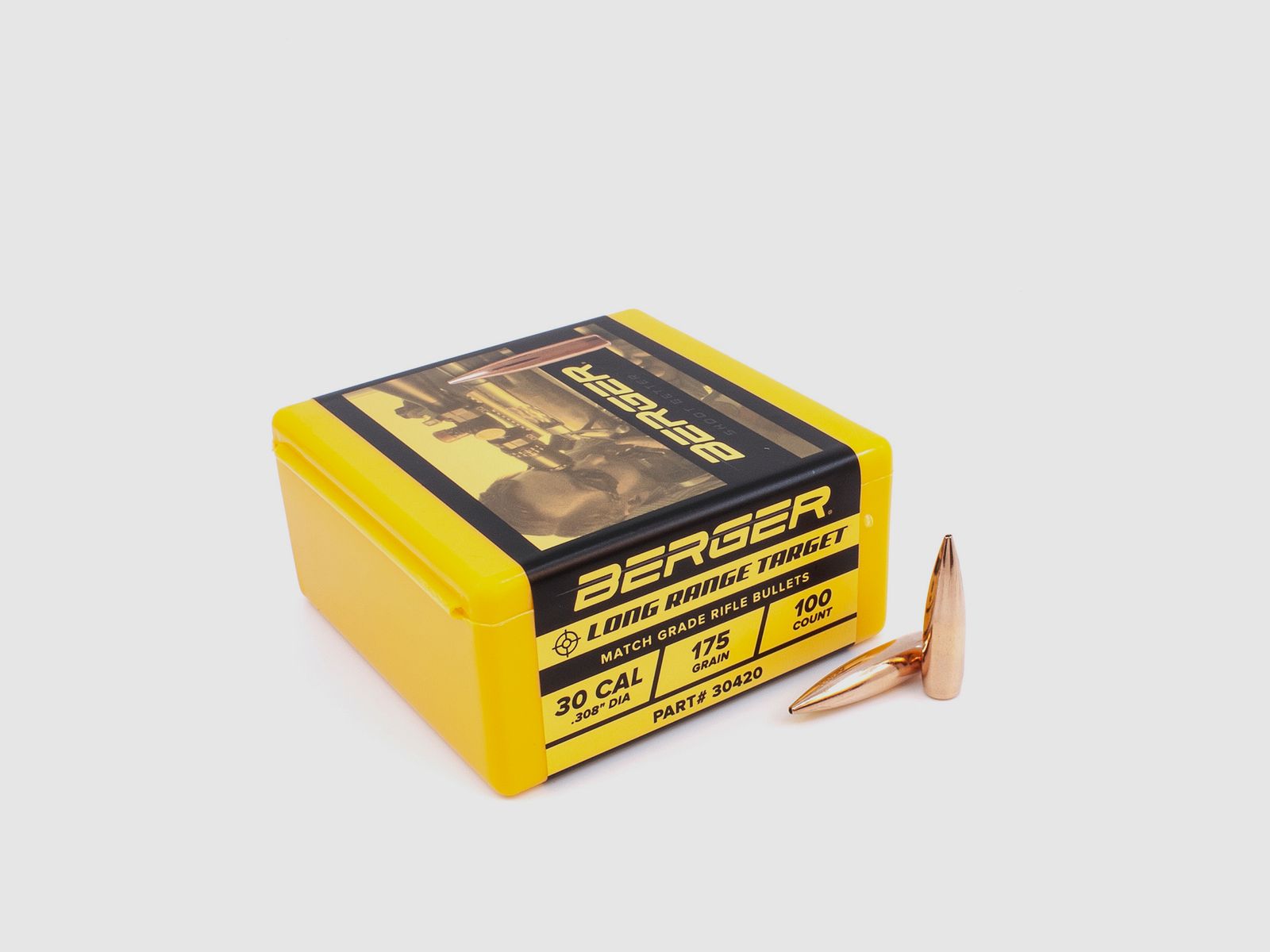 Proiettile Berger .30 Long Range BT Target 175GR 100 Pezzi