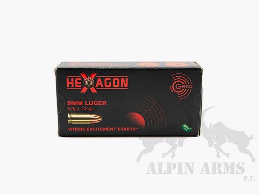 9mm Luger Hexagon