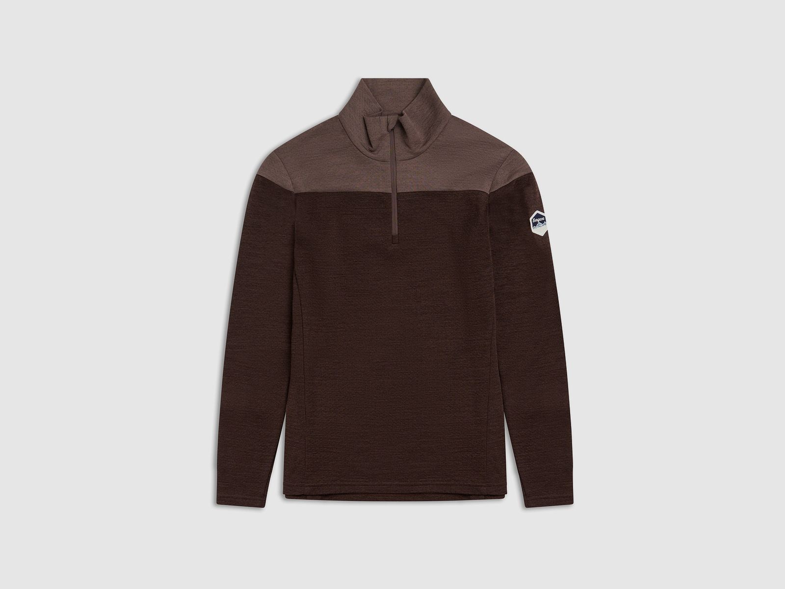 Bergans Inner:Dual Merino Half-Zip Thermoshirt Women Dark Chocolate/Hot Cocoa XS