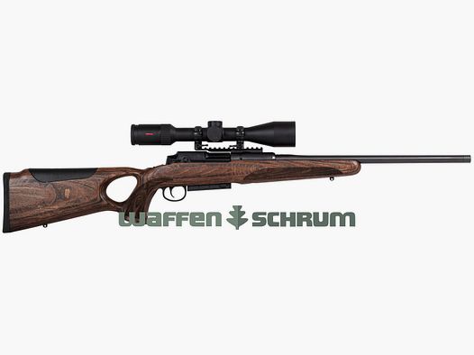 Mauser M25 Max oferta kompletna lewa / Zestaw Mauser 25 Max w tym luneta z demontowalnym mocowaniem, opcjonalny tłumik