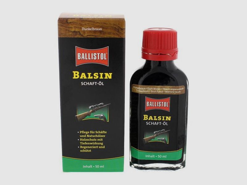 BALLISTOL BALSIN STOCK OIL 50 ML - DARK BROWN
