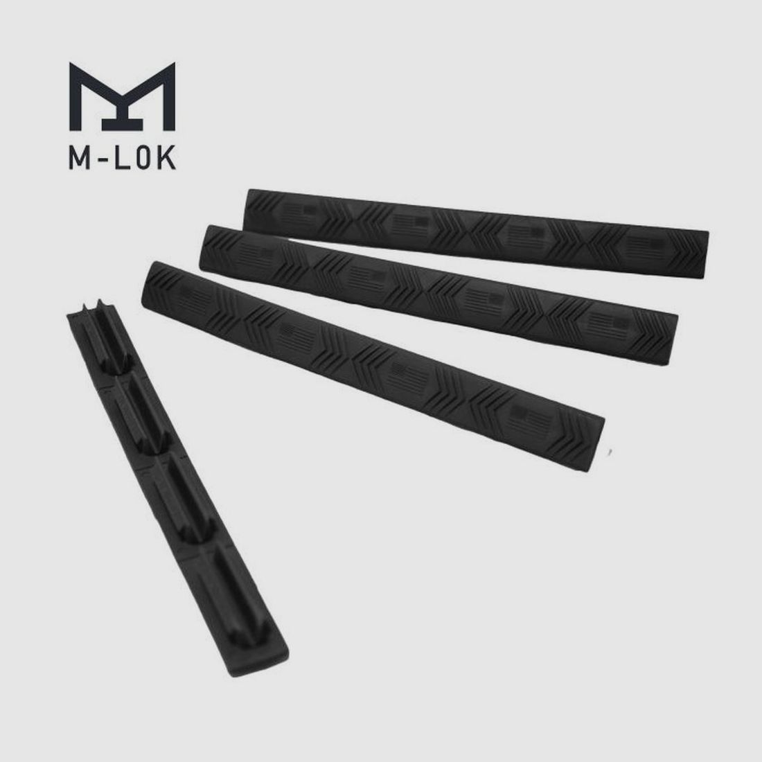 Ergo Grip 4-Slot Modular WedgeLok® Rail Cover (4PK) - Compatible M-LOK®