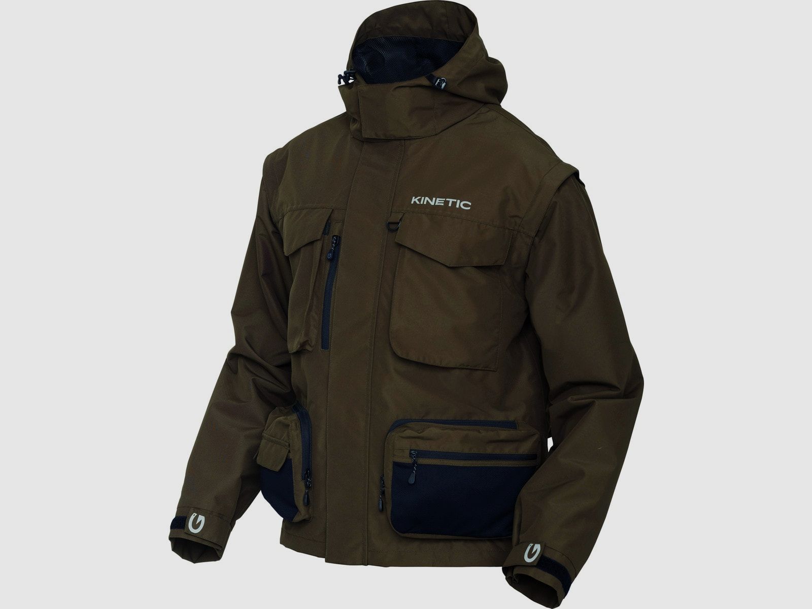 Kinetic Strider ZIP-OFF Kurtka Oliwkowa - M