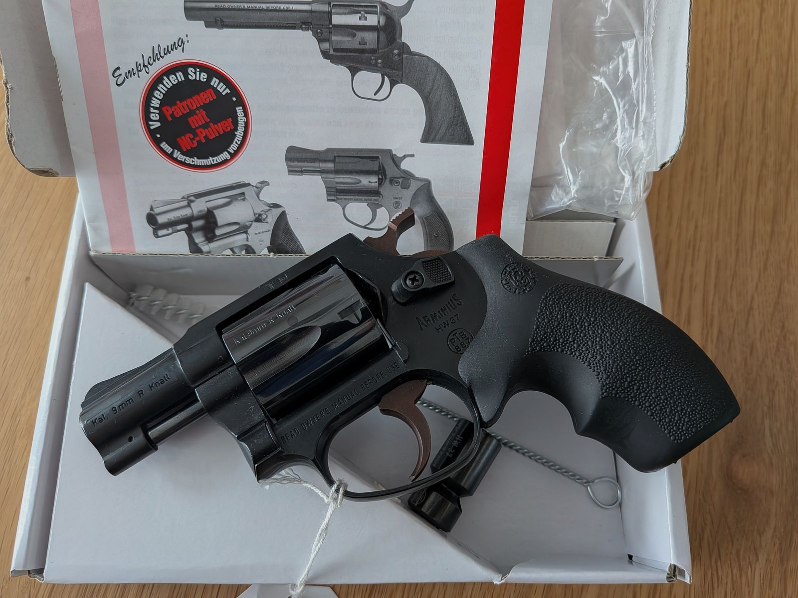 Weihrauch HW 37 9mm Knall ++ Non sparato ++ Hw37 Hogue impugnature