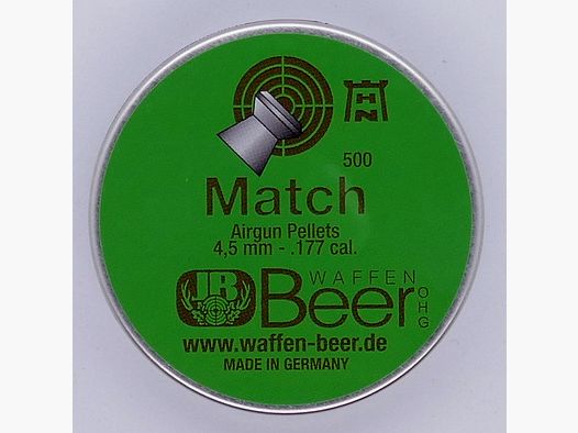 Haendler & Natermann Beer Match 4,50 mm Diabolo munizione