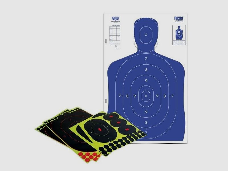 Silhouette Police Target Set