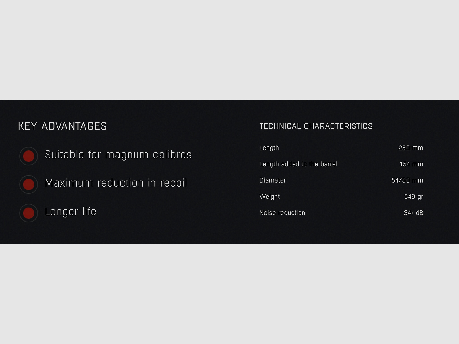 Silencer HQS SPECIAL up to caliber 7.62 mm including thread adapter Over Barrel