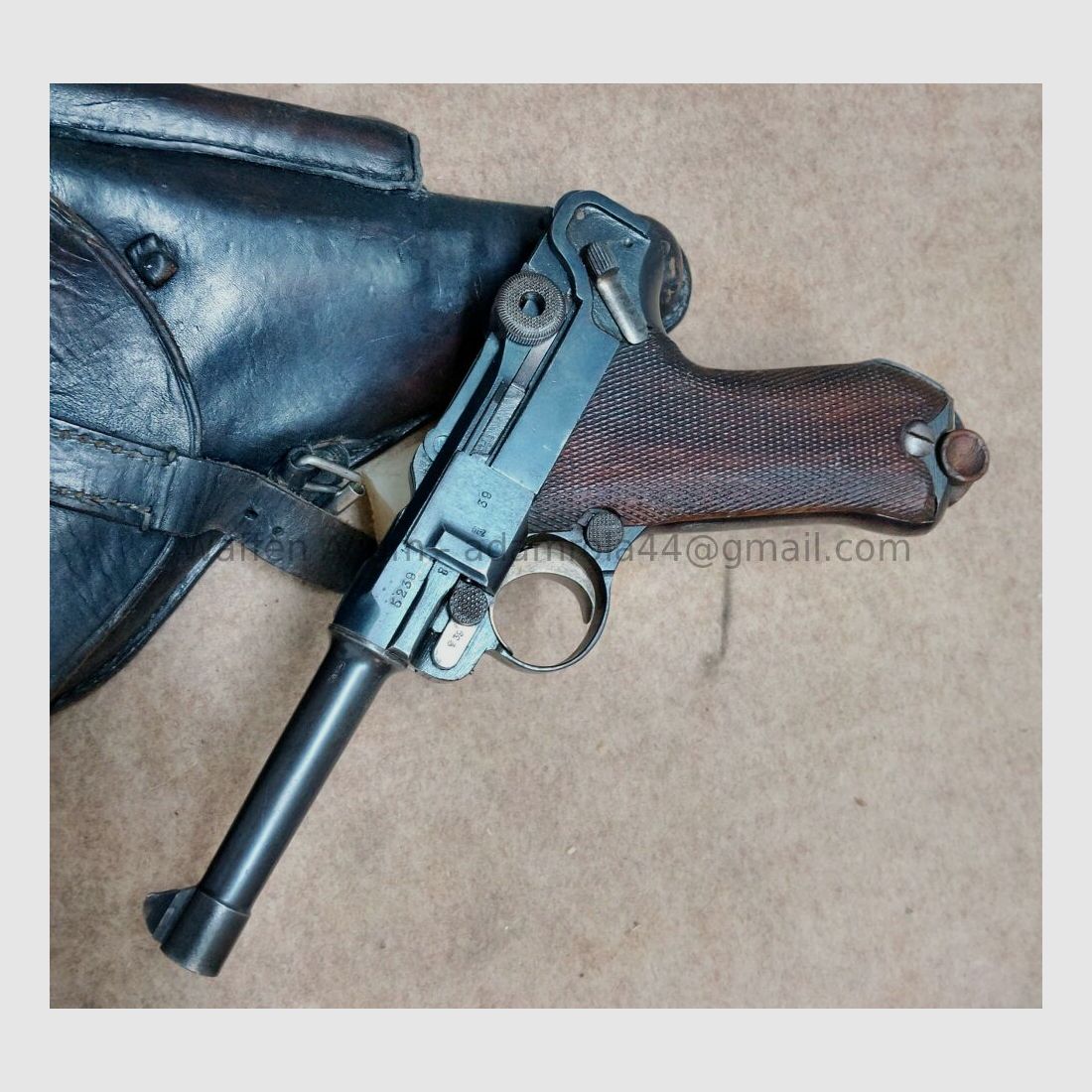 Fábrica de armas de Erfurt Pistola 08, Imperio alemán 1917, imagen 2 de 10