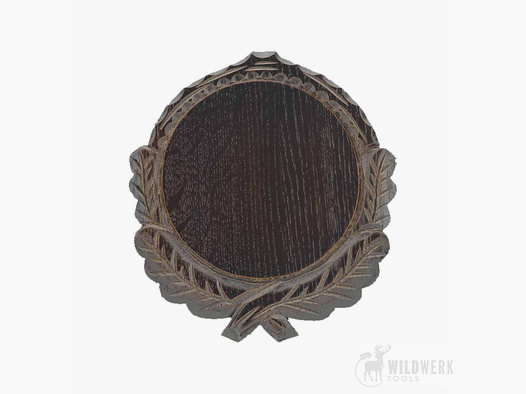 Carved boar shield 21cm dark