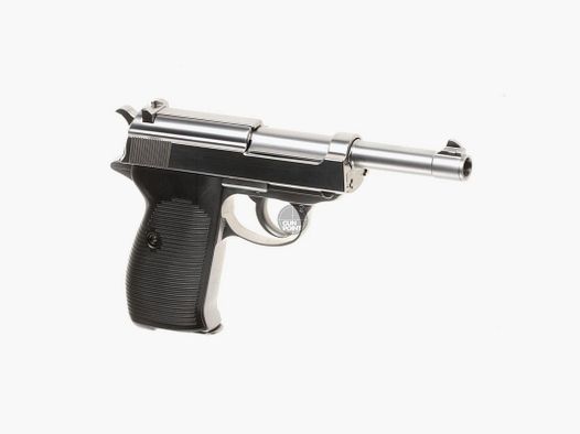 Softair - Pistole - WE P38 Full Metal GBB-Silver - ab 18, ber 0,5 Joule