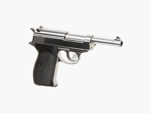 Softair - Pistole - WE P38 Full Metal GBB-Silver - ab 18, ber 0,5 Joule
