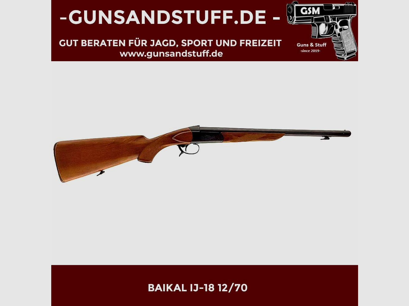 BAIKAL IJ-18 EINZELLADERFLINTE 12/70