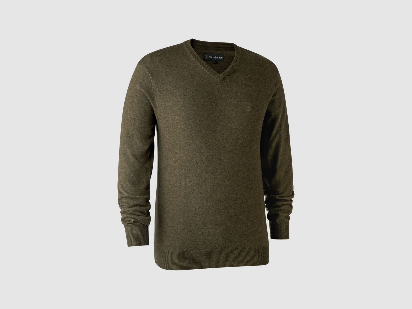 DEERHUNTER Kingston Pullover mit V-Ausschnitt Cypress