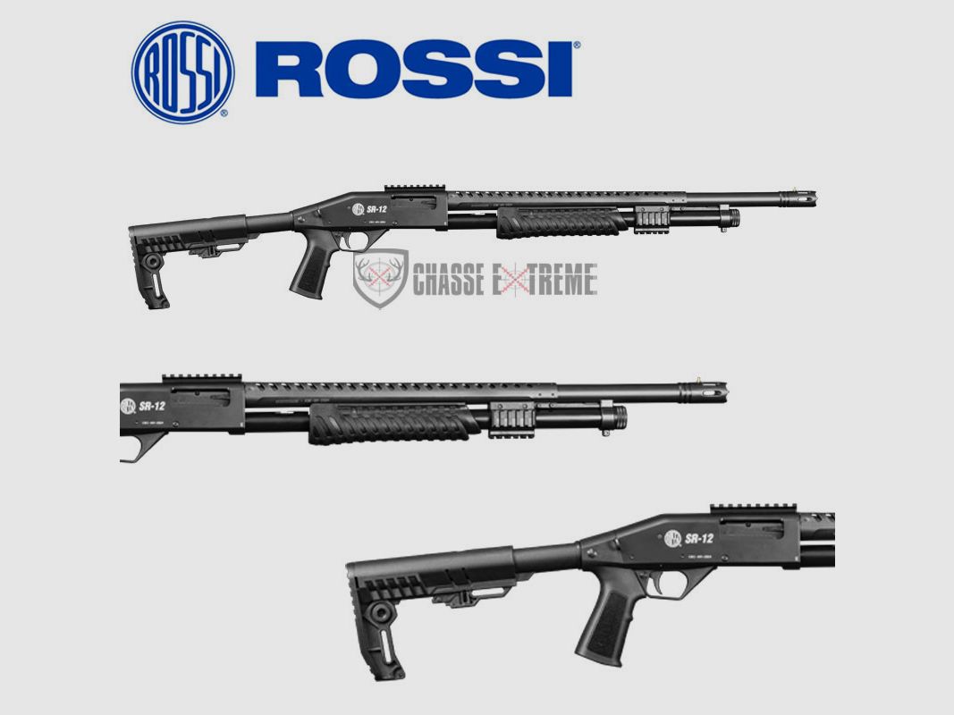 Strzelba pompowana ROSSI SR-12 Tactical Kal. 12/76 Czarna, zdjęcie 1 z 2