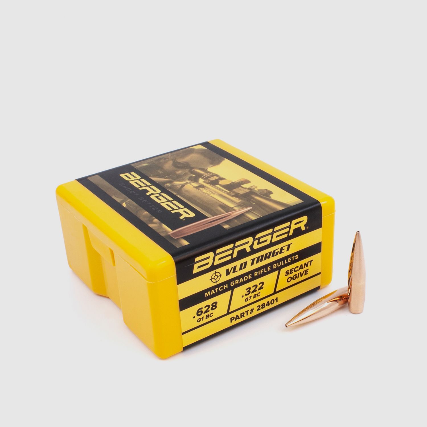 Berger Geschoss 7mm/.284 VLD Target 168GR 100 Stück