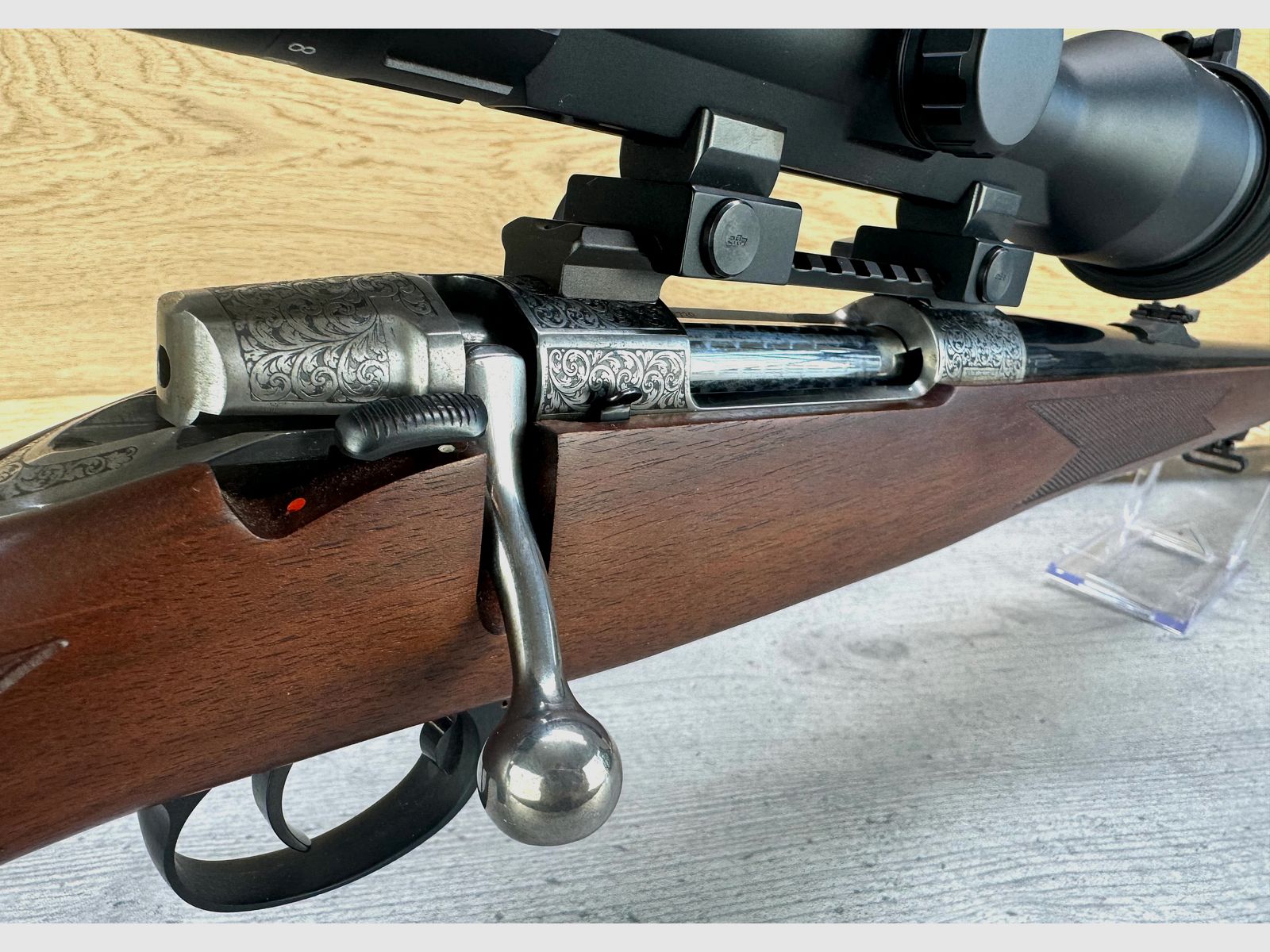 Antonio Zoli Bavaria 1900 Luxus Stutzen Kal.: 8x57JS + Minox Allrounder 2-10x50S + ERA Klemmmontage