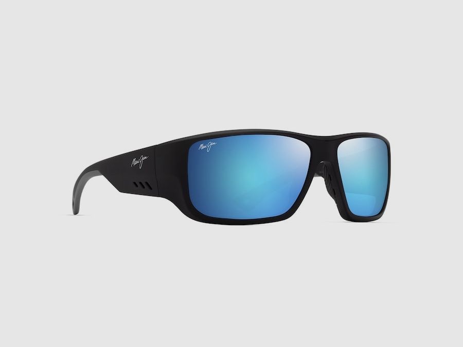 Maui Jim Keha Matte Black/Blue Hawaii Sonnenbrille