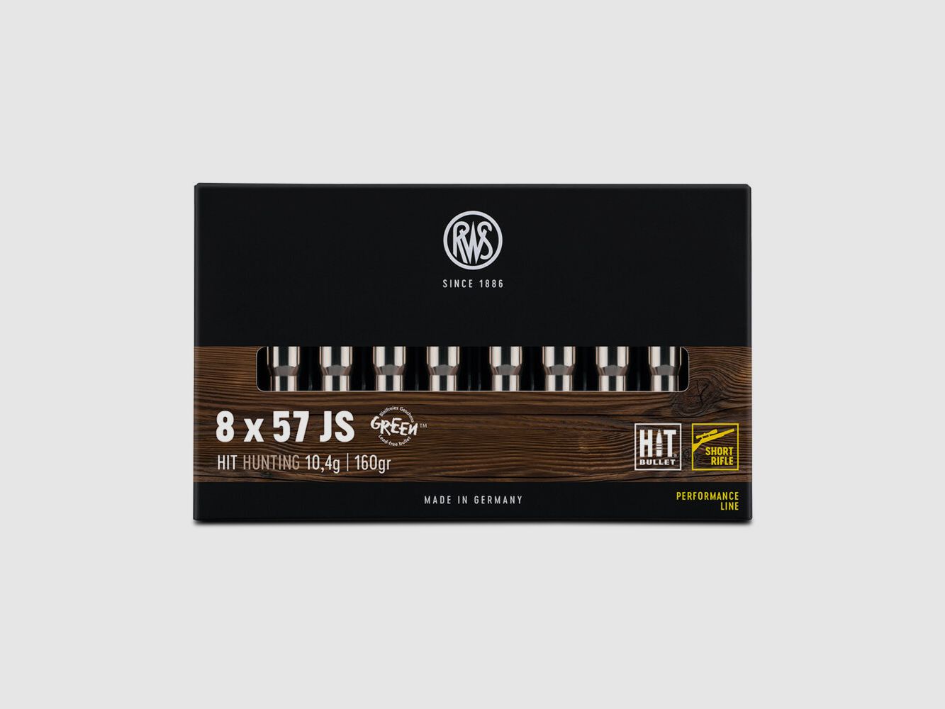 RWS HIT Short Rifle 160grs 20St 8x57JS, immagine 1 di 3