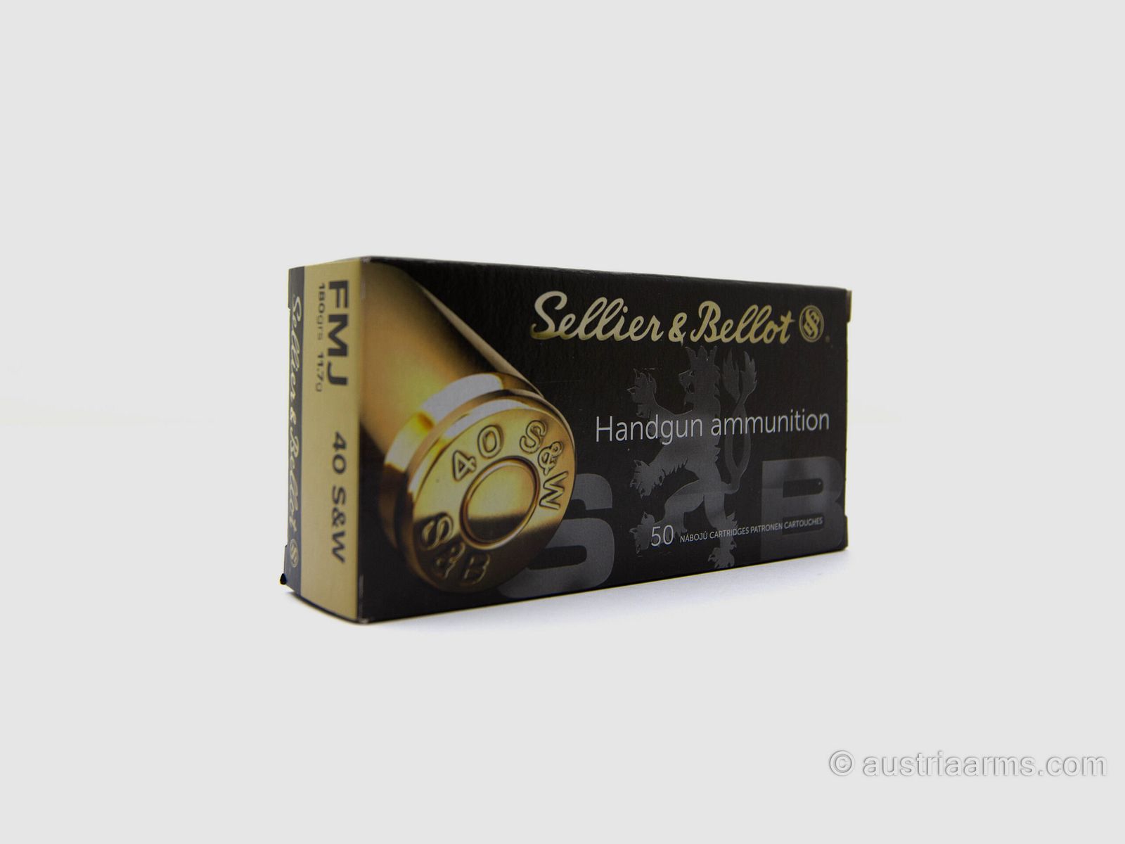 Sellier & Bellot .40 S&W FMJ 180grs – Full Metal Jacket, image 1 of 2