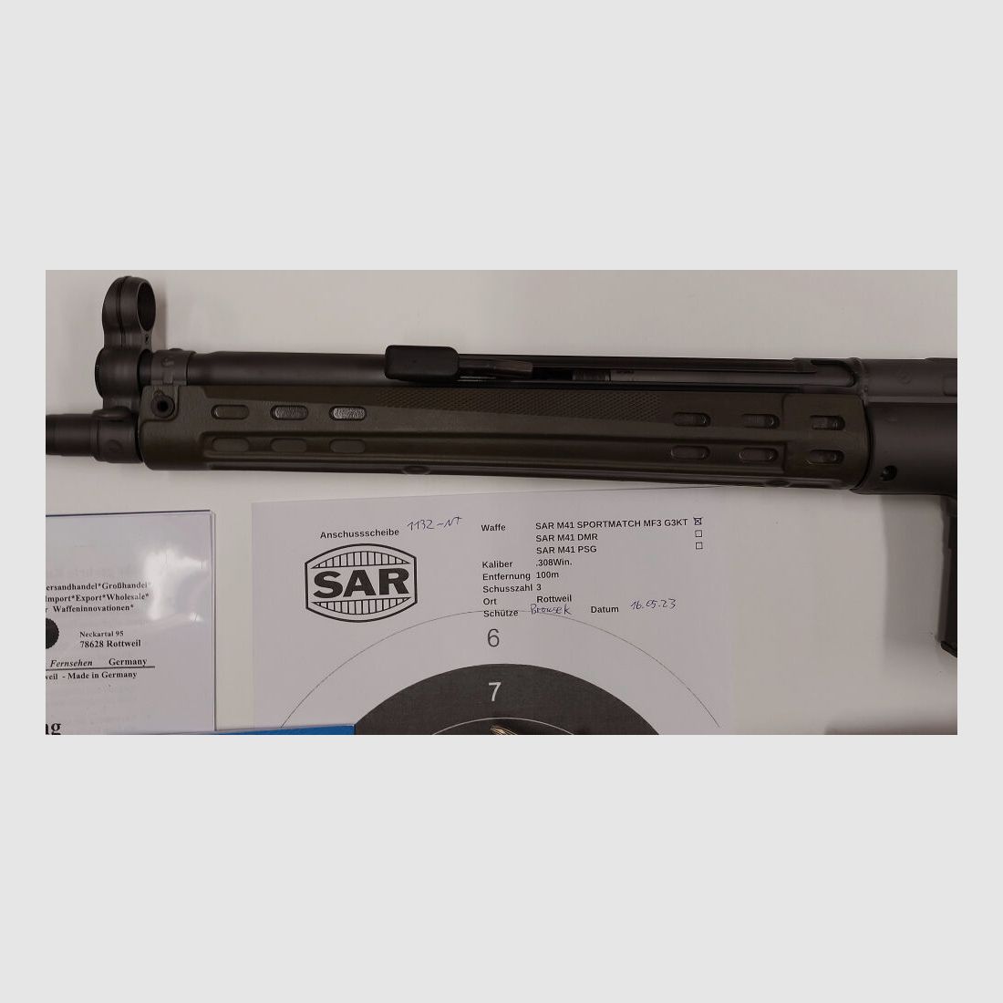 Schwaben Arms GmbH Selbstladebüchse SAR M41 SPORTMATCH MF3 G3KT Kaliber 308win. - MADE IN GERMANY - ähnlich HK41/G3