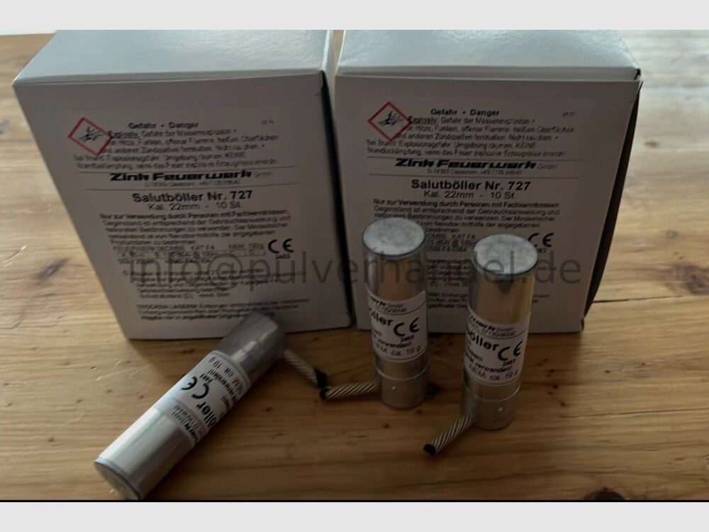 FK Salutböller Neueste Fertigung lauter größer schöner Luftsignalböller 10 Stück Neueste Fertigung - kein alter Schrott ! -