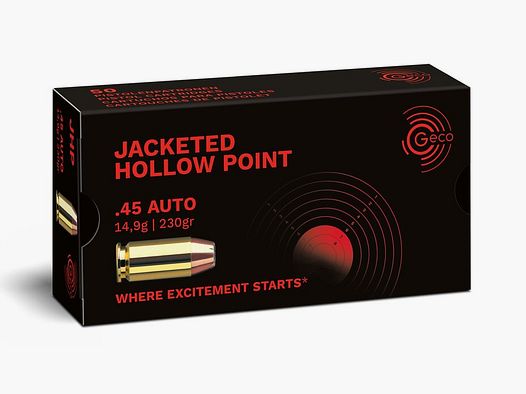 GECO .45 Auto Jacketed Hollow Point 14,9g/230gr