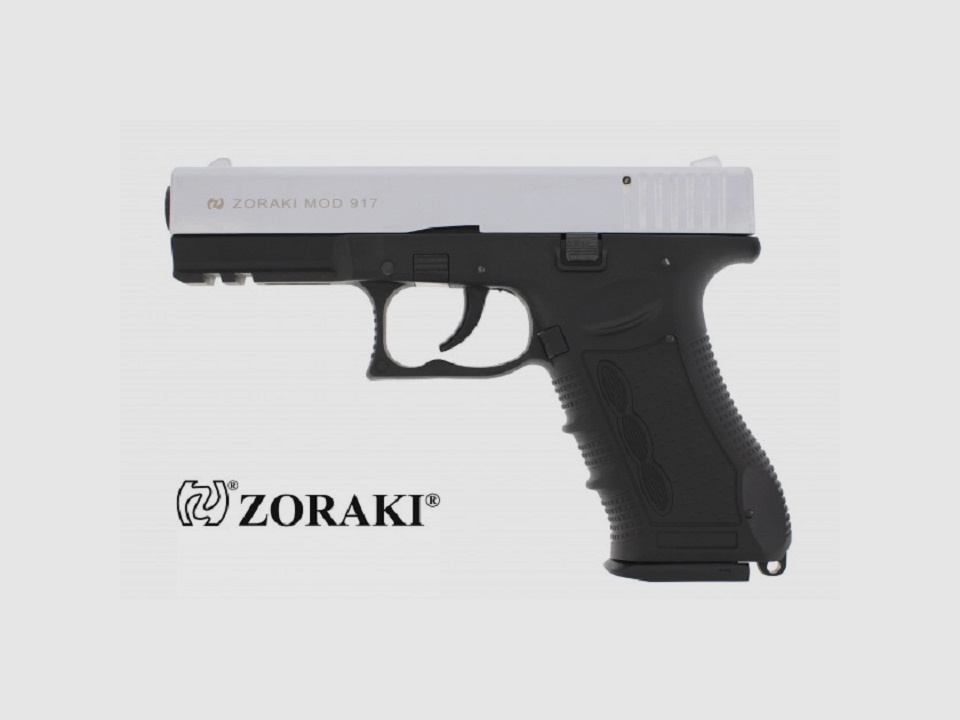 ESC Zoraki 917 matte chroom 9mm PAK gas- en signaalwapens