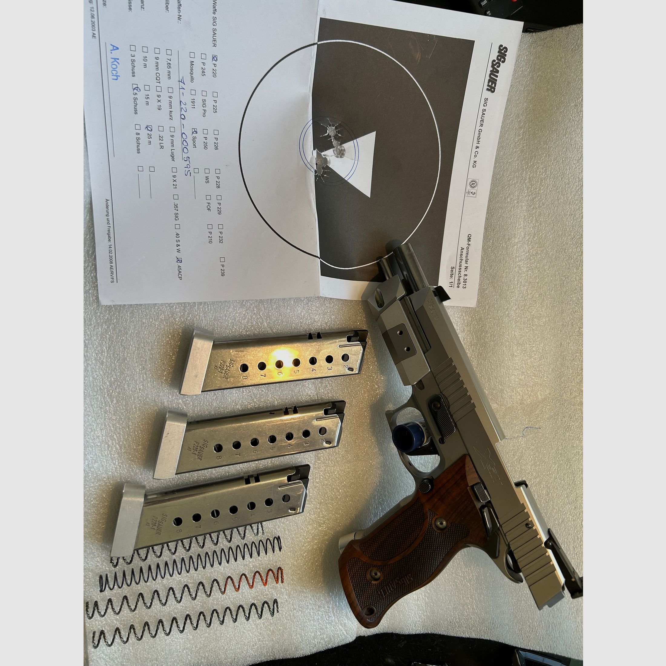 SIG Sauer , P220 X-SIX PPC, 45 Auto, deutsche Fertigung