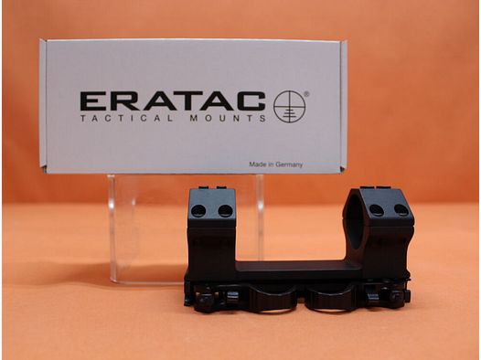 Blok montażowy Recknagel Era-Tac QD 34mm (T4014-0021) z dźwignią, aluminium czarne, wysokość = 21,5mm do profilu Picatinny