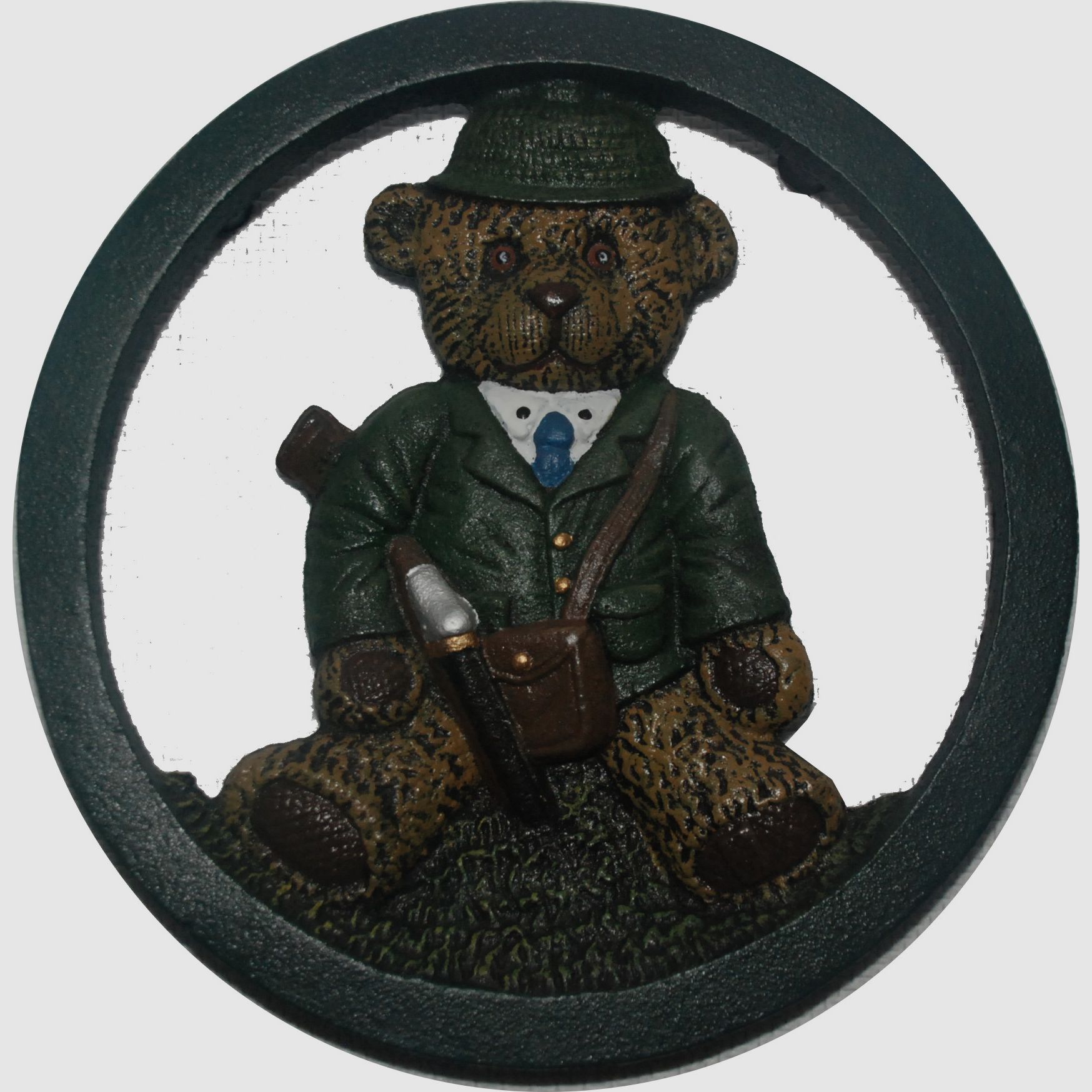 'Sir Teddy' metal storage plate